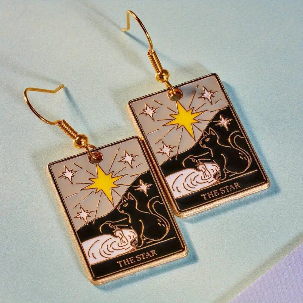 Tarot Card Earrings - THE SUN